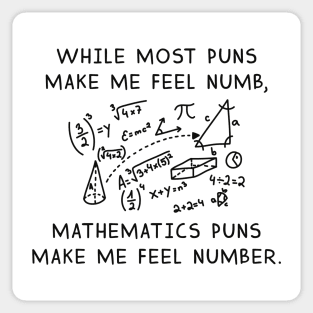 Mathematics Puns Sticker